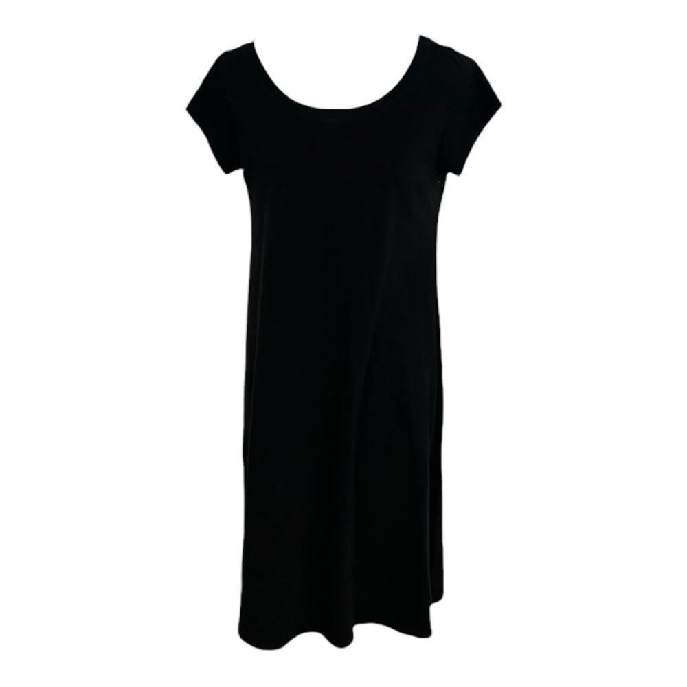 EILEEN FISHER Tee Shirt Dress Relaxed Fit Casual Size S Midi Mini Work Flowy
